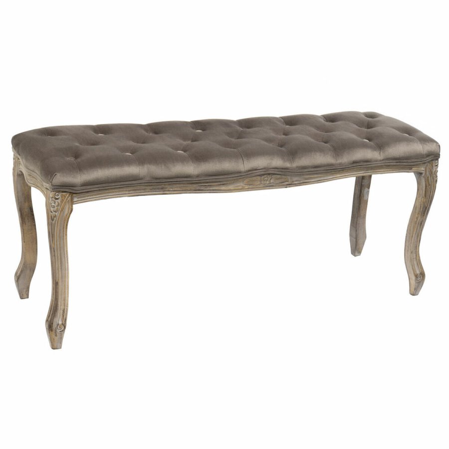 Stol DKD Home Decor   Brun Mrkegr Gummitr 112 x 38 x 48 cm #5
