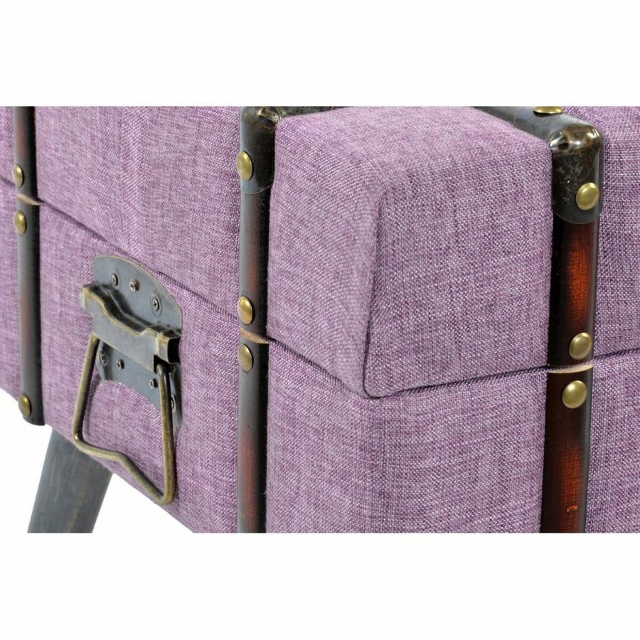 Stol DKD Home Decor   Metal Polyester Fuchsia Tr MDF (102 x 42 x 40,5 cm) #5