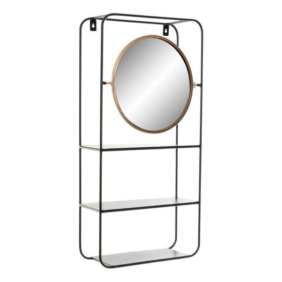 Badevrelse reol DKD Home Decor Krystal Sort Metal (32 x 12 x 65 cm) #1