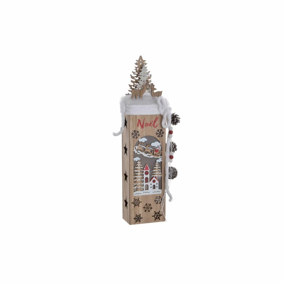 Julepynt DKD Home Decor Julemanden LED Natur #1