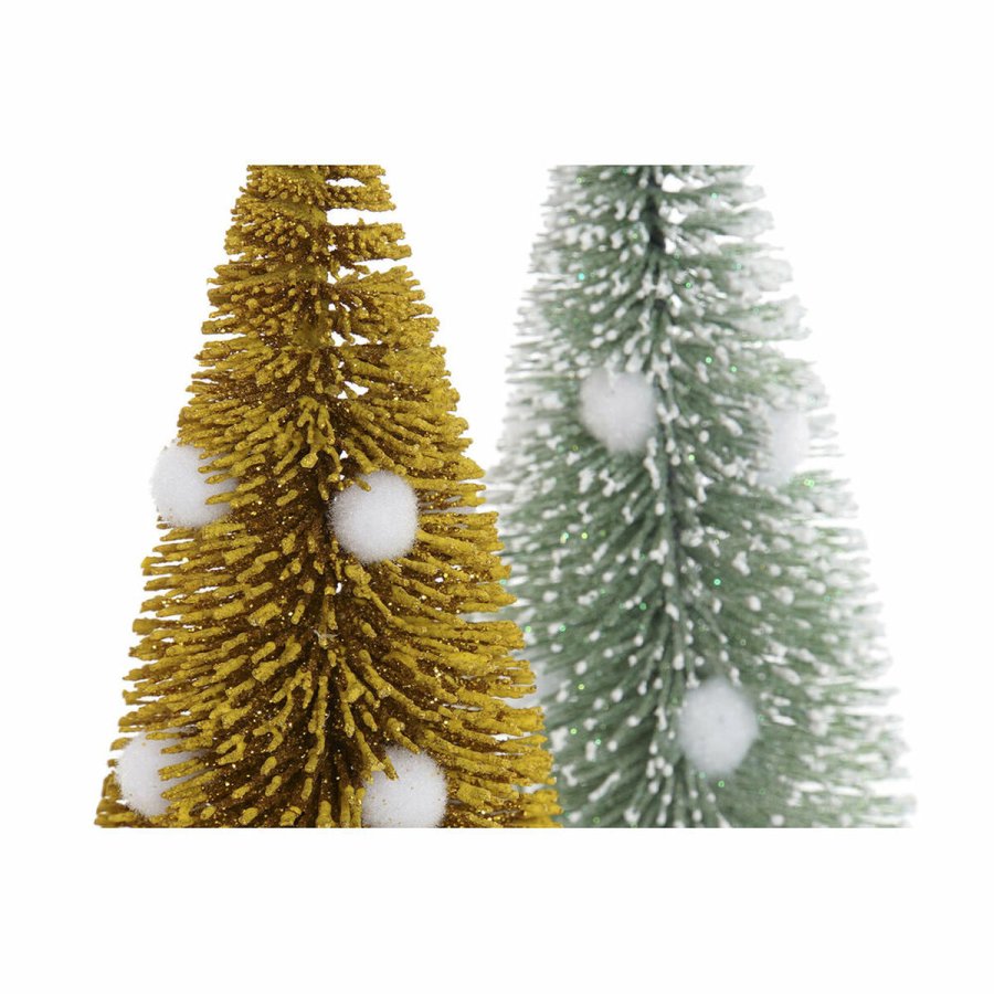 Juletr DKD Home Decor Polyester Tr Pomponer (2 pcs) (7 x 7 x 17 cm) #5
