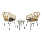 Spisebords�t med 2 stole DKD Home Decor Metal Spanskr�r (3 pcs) #1