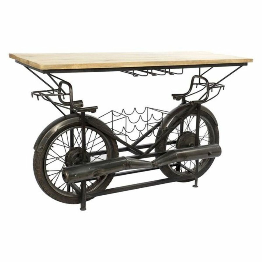 Flaskereol DKD Home Decor MB-161865 Metal Naturgummi Mangotr� Sort Natur 155 x 56,5 x 96,5 cm #1