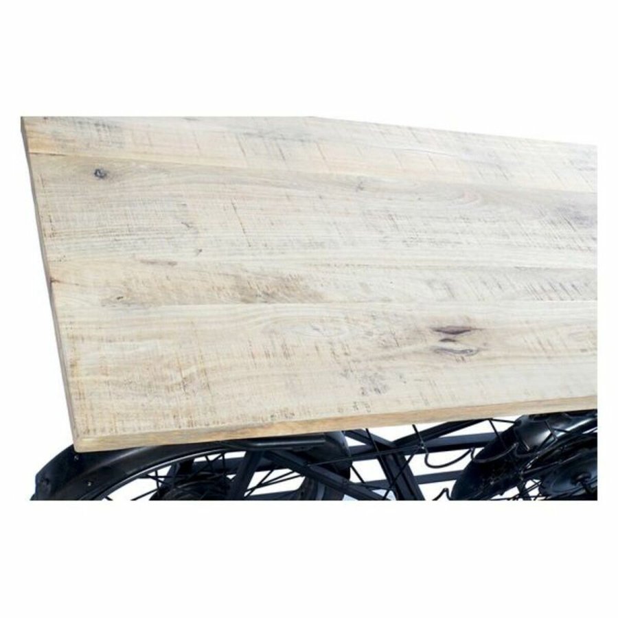 Flaskereol DKD Home Decor MB-161865 Metal Naturgummi Mangotr� Sort Natur 155 x 56,5 x 96,5 cm #5