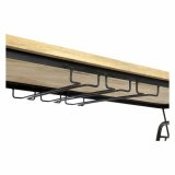 Flaskereol DKD Home Decor MB-161865 Metal Naturgummi Mangotr� Sort Natur 155 x 56,5 x 96,5 cm #7