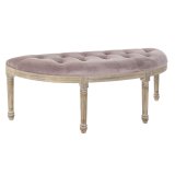 Stol DKD Home Decor   Natur Pink Polyester Fljl Gummitr (125 x 43 x 48 cm) #1