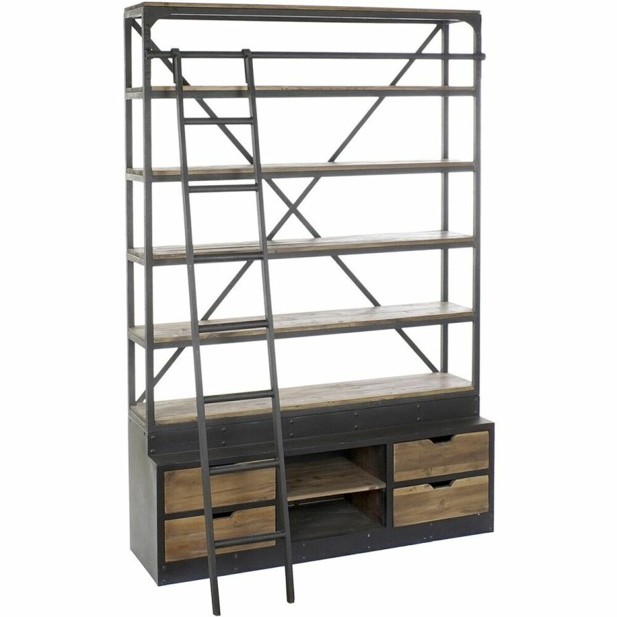 Boghandel DKD Home Decor Metal Aluminium Fyrretr (160 x 45 x 243 cm) #1