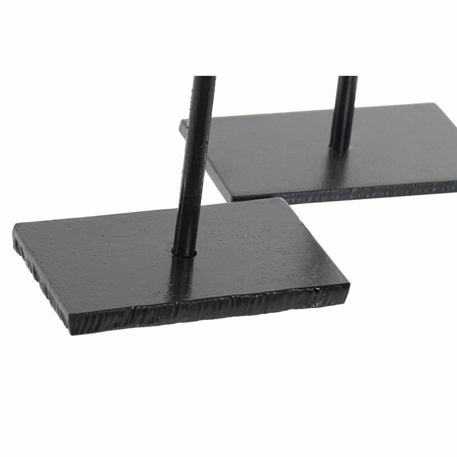 Lyseholder DKD Home Decor Bl Pink Metal Krystal 12 x 12 x 24 cm (2 enheder) #3