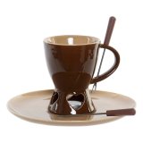 Chokoladefondue DKD Home Decor Rustfrit stl Porceln #1