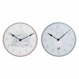 Vgur DKD Home Decor Bl Multifarvet Pink Tr Metal Plastik Tr MDF Brns Fugl 24 x 3 x 24 cm (2 enheder) #1