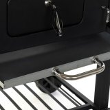 Tr�kulsgrill med L�g og Hjul DKD Home Decor Sort Metal St�l 140 x 60 x 108 cm (140 x 60 x 108 cm) #5