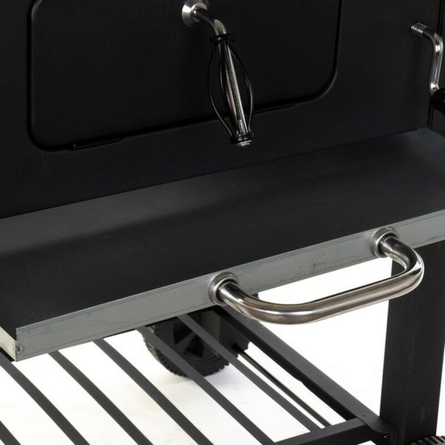 Tr�kulsgrill med L�g og Hjul DKD Home Decor Sort Metal St�l 140 x 60 x 108 cm (140 x 60 x 108 cm) #5