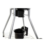 Trkulsgrill med Lg og Hjul DKD Home Decor Sort Metal Plastik Rektangulr 52,4 x 59 x 91,6 cm #9