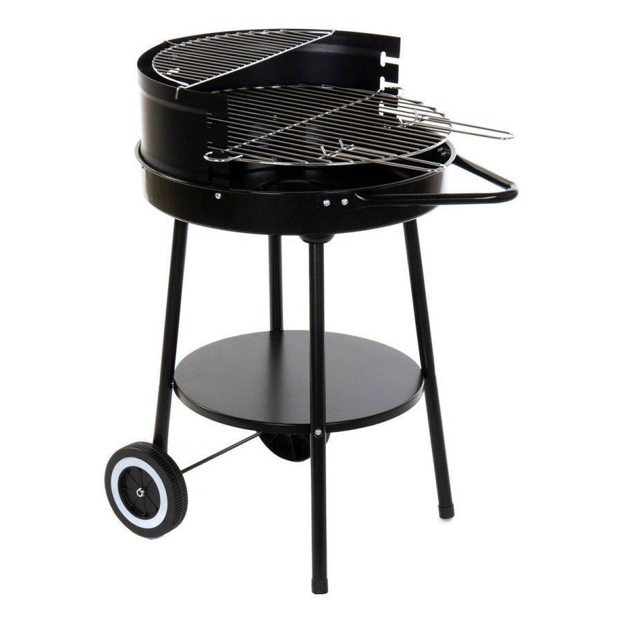 Kulgrill med hjul DKD Home Decor Sort Metal Plastik 59 x 49,5 x 82 cm #1