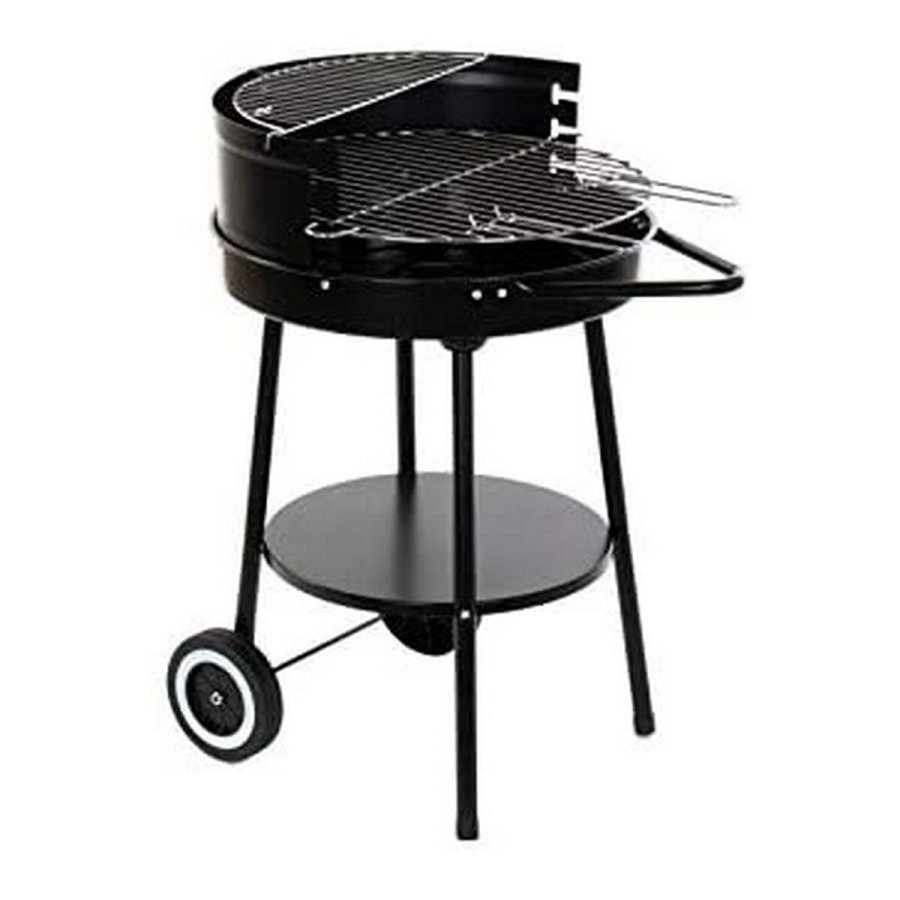 Kulgrill med hjul DKD Home Decor Sort Metal Plastik 59 x 49,5 x 82 cm #5