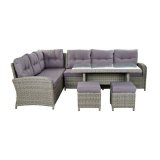 Sofa og spisebordsst DKD Home Decor Udvendig 267 x 204 x 90 cm (4 pcs) #1