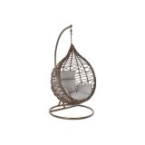 H�ngende havestol DKD Home Decor Brun Gr� Multifarvet M�rkebrun Aluminium syntetisk spanskr�r 100 x 78 x 120 cm 100 x 70 x 185 c #2