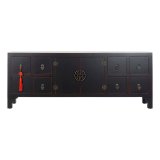 mbler DKD Home Decor Sort Multifarvet Tr Gran Tr MDF 130 x 24 x 51 cm #6