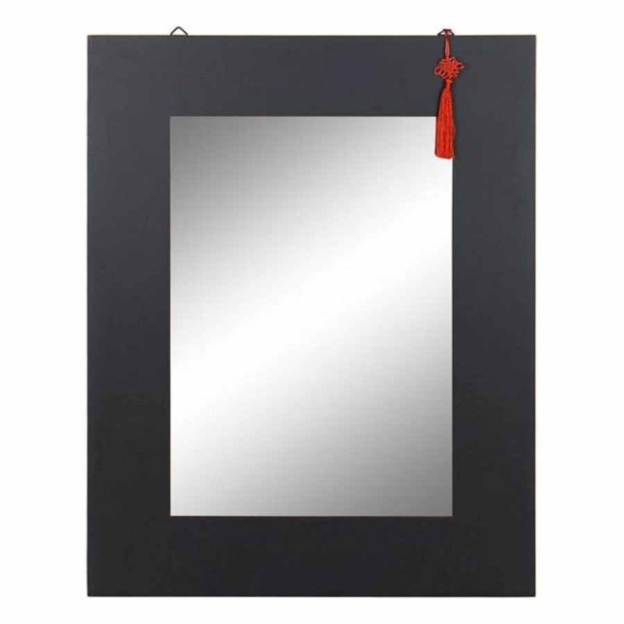 Vgspejl DKD Home Decor Sort Rd Orientalsk 70 x 2 x 90 cm #1