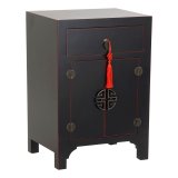 Natbord DKD Home Decor Gran Rd Sort Tr MDF 45 x 34 x 66 cm #1