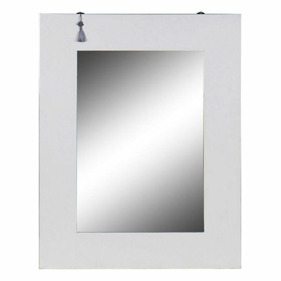Vgspejl DKD Home Decor Hvid Slvfarvet Orientalsk 70 x 2 x 90 cm #1