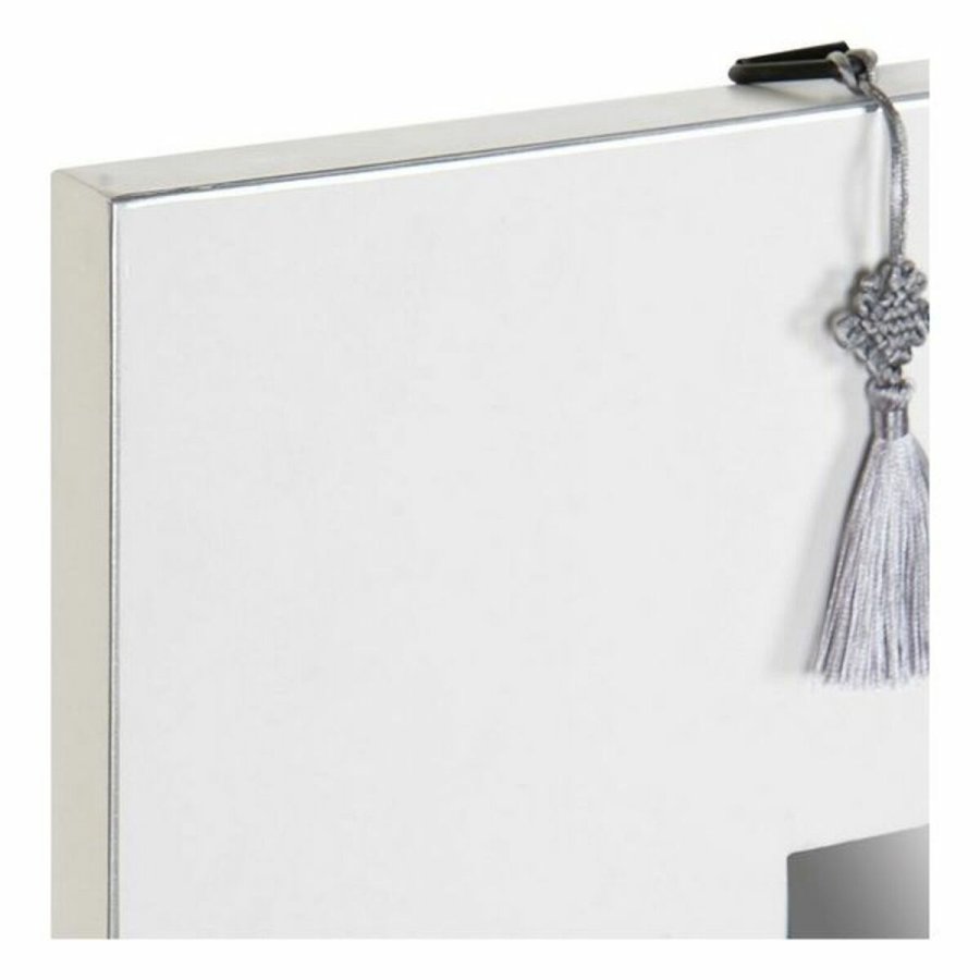 Vgspejl DKD Home Decor Hvid Slvfarvet Orientalsk 70 x 2 x 90 cm #9