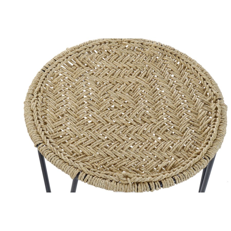 St med 3 borde DKD Home Decor Brun Sort Natur 62 x 62 x 40 cm 62 x 62 x 40,5 cm #2