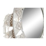 Vgspejl DKD Home Decor Hvid Boho Makram 75 x 2 x 75 cm #5