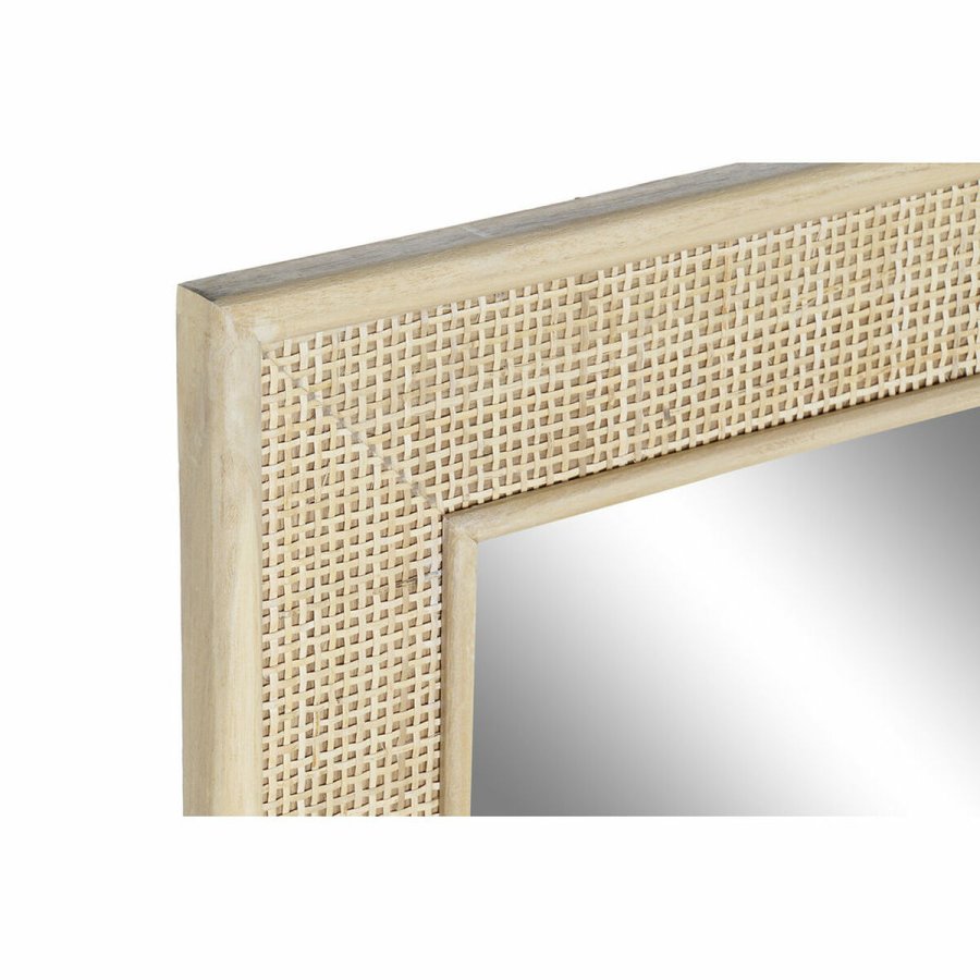 Vgspejl DKD Home Decor Multifarvet Natur Tr Vintage Scandi 70,5 x 2,5 x 100,5 cm #5