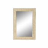 Vgspejl DKD Home Decor Multifarvet Natur Tr Vintage Scandi 70,5 x 2,5 x 100,5 cm #1