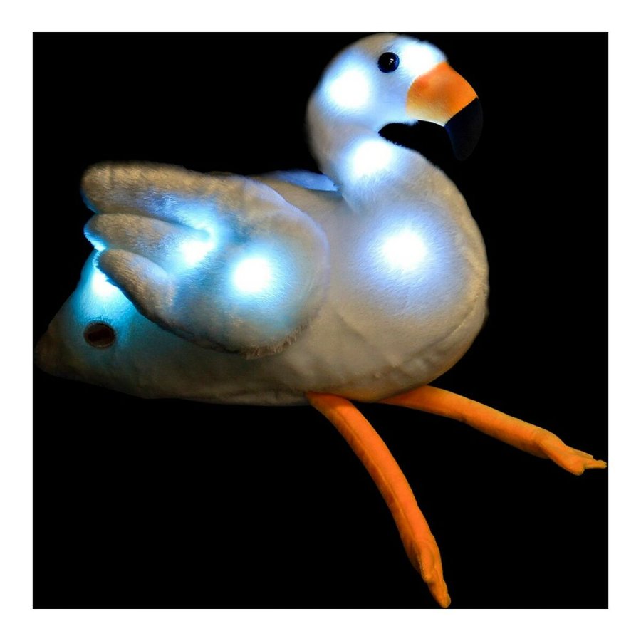 Bamse DKD Home Decor Hvid Pink Brns Lyserd flamengo 34 x 25 x 27 cm (2 enheder) #2