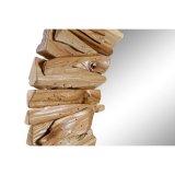 Vgspejl DKD Home Decor Natur Alpino ldet overflade 60 x 4 x 60 cm #2