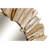 Vgspejl DKD Home Decor Natur Alpino ldet overflade 60 x 4 x 60 cm #3