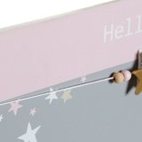 Fotoramme med klemmer DKD Home Decor Hello Lovely Tr MDF Stjerner 40 x 1 x 24 cm #9