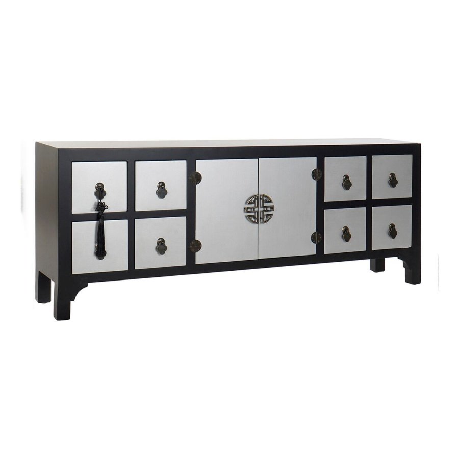 TV-bord med skuffer DKD Home Decor Orientalsk Tr MDF (130 x 24 x 51 cm) #1