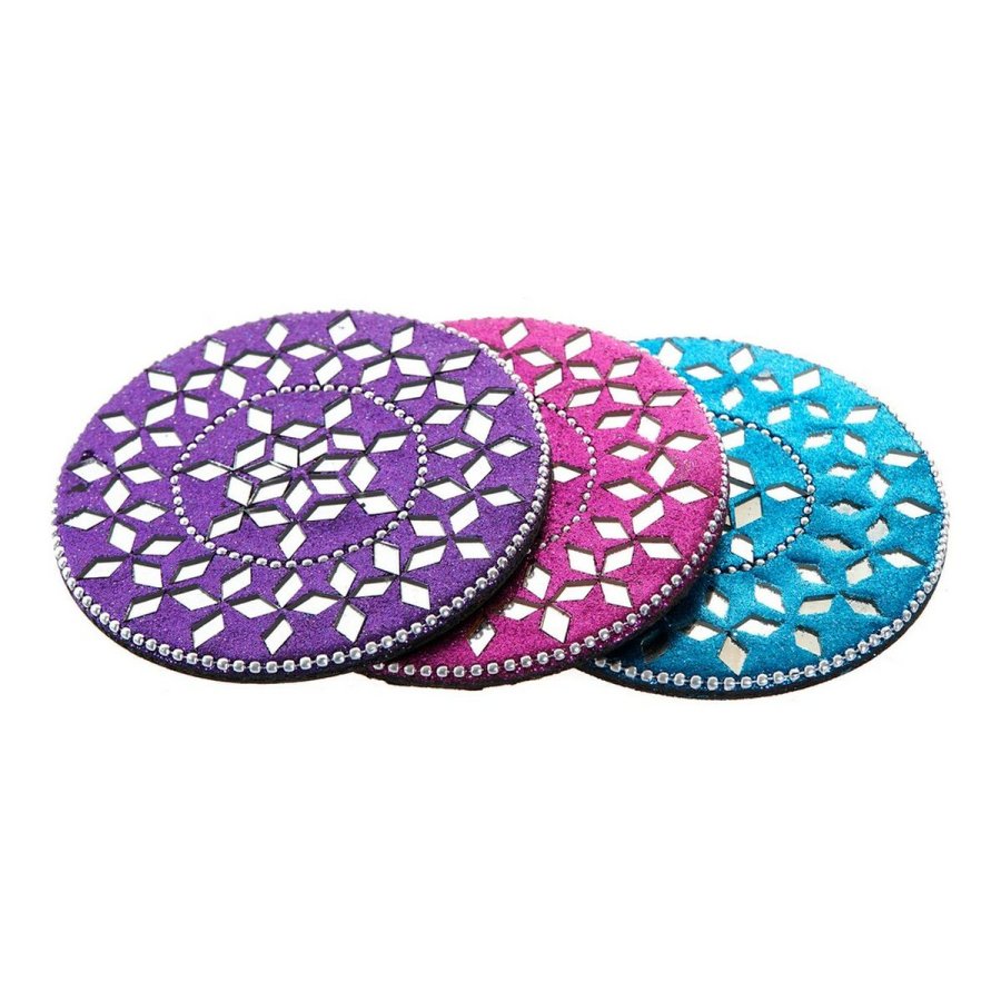 Varmebrikker DKD Home Decor Aluminium Tr MDF (3 pcs) #1
