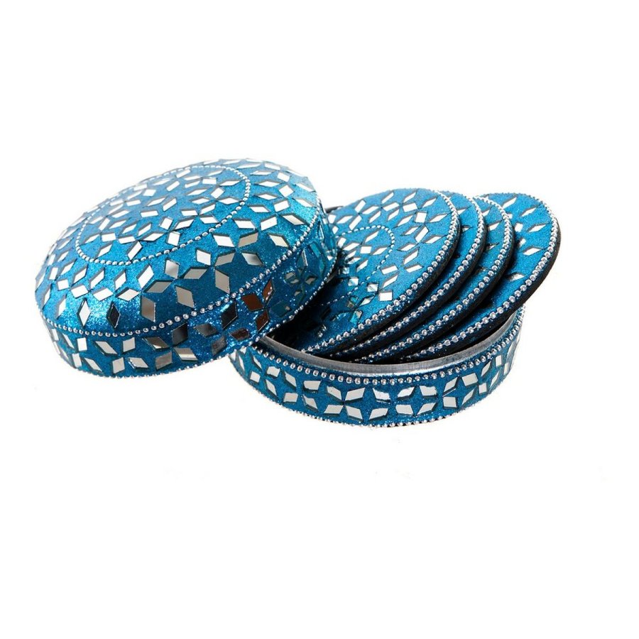 Varmebrikker DKD Home Decor Aluminium Tr MDF (3 pcs) #4