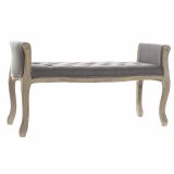 Stol DKD Home Decor   Natur Mrkegr Gummitr Lrred 109 x 44,5 x 60 cm #1