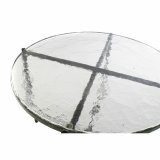 Sofabord DKD Home Decor Krystal Sort Metal Moderne (50 x 50 x 42 cm) #4