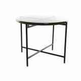 Sofabord DKD Home Decor Krystal Sort Metal Moderne (50 x 50 x 42 cm) #1