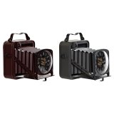 Namizna ura DKD Home Decor Bourgogne Fotografiapparat 19 x 15 x 20 cm Rd Mrkegr Jern Vintage (2 enheder) #1