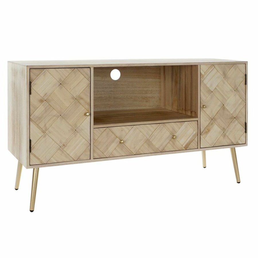 mbler DKD Home Decor 118 x 40 x 65 cm Metal Lys brun Paulonia tr Fyrretr #1