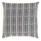 Pude DKD Home Decor Hvid Sort Pile Boho #1