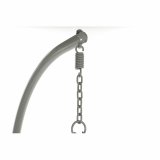 H�ngende havestol DKD Home Decor 133 x 80 x 110 cm Gr� syntetisk spanskr�r Aluminium #3