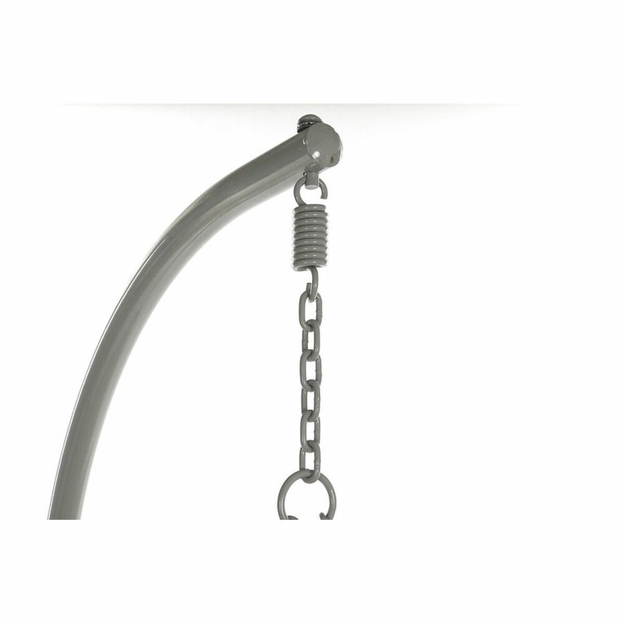 H�ngende havestol DKD Home Decor 133 x 80 x 110 cm Gr� syntetisk spanskr�r Aluminium #3