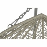 H�ngende havestol DKD Home Decor 133 x 80 x 110 cm Gr� syntetisk spanskr�r Aluminium #4