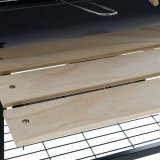 Tr�kulsgrill med L�g og Hjul DKD Home Decor Sort Natur Tr� Metal St�l 108 x 71 x 103 cm #2