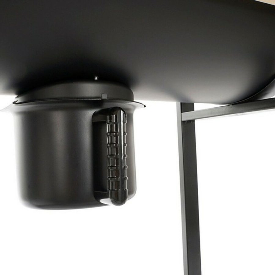 Tr�kulsgrill med L�g og Hjul DKD Home Decor Sort Natur Tr� Metal St�l 108 x 71 x 103 cm #6