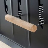 Kulgrill med hjul DKD Home Decor Sort Natur Metal St�l 113 x 51 x 97 cm (113 x 51 x 97 cm) #6