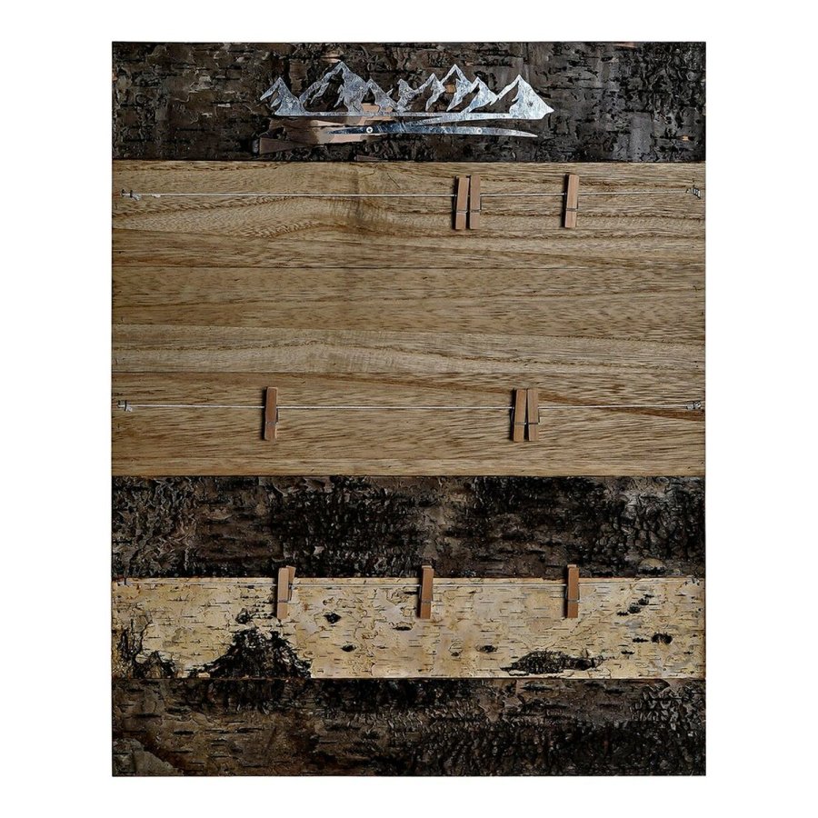 Fotoramme DKD Home Decor Brun Tr Metal Aluminium Natur 40 x 2 x 50 cm #1